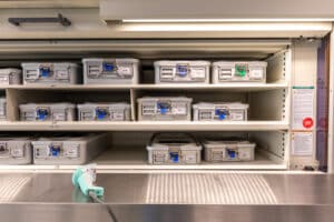 Steril opbevaring på hospital i lagerautomat